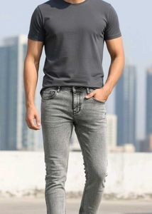 Men's Grey Denim Jeans Size - 30 NEW
