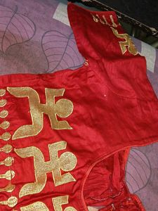 Red Embroidered Blouse