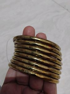 Ayodhya Special Golden Red Bangles
