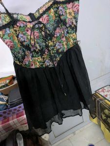 Floral Corset Mini Dress