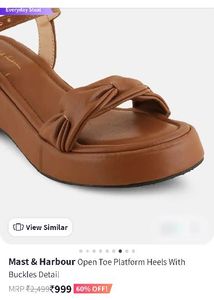 Cute Brown Platform Sandals