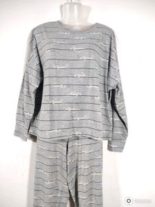 Day Dreams Duvet Days Grey Printed Co-ord (Womens)