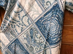 Brand New Blue &amp; White Paisley Kurti - XXL Size