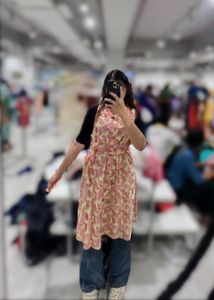 Patterned Shirt Dress 32-34