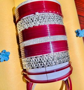 Maroon Bridal Chuda Set