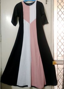 Blocked Fit&flared Dress