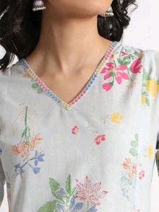 Floral Print Kurta