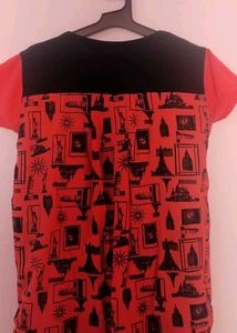 Red Printed Top 36,38