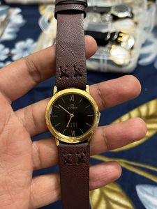 Titan Edge Vintage Black Dial Watch