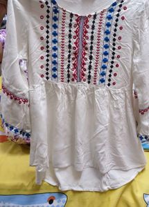 A Beautiful Top Cum Short Kurti