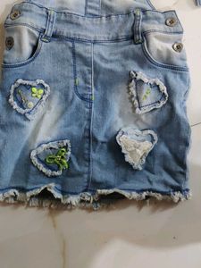 Kids Skirt Dungree With Gallace