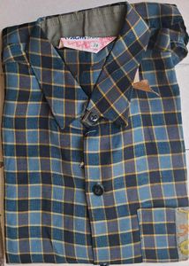 Vintage Plaid Short Sleeve Shirt (5-7 Years)