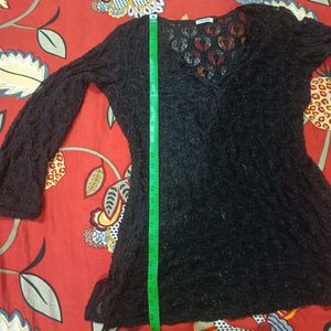 Black Knit Top Bust 40