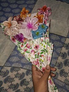 Handmade hair clip Bouquet