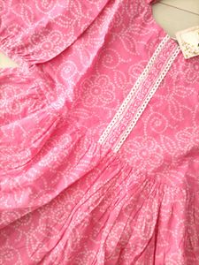 Bandhani Style Short Kurti 💗🕊🌷✨