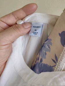 White Sleeveless Top old navy