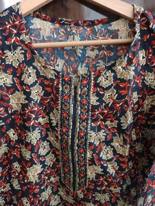 Floral Print Kurta