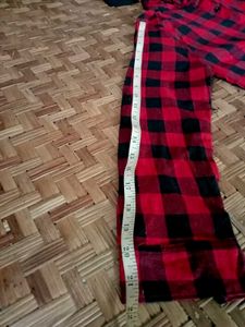 Red &amp; Black Plaid Flannel Shirt.Unused.
