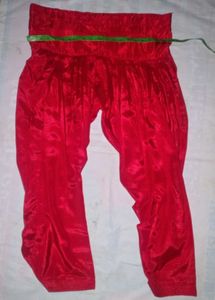 Red Floral Print Kurta Creap Silk