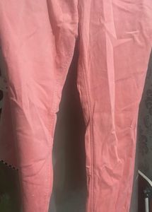 Salmon pink pants/jeans