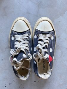 Polka Dot Canvas Sneakers