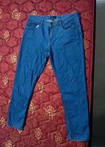 Blue Straight/ Slim Jeans