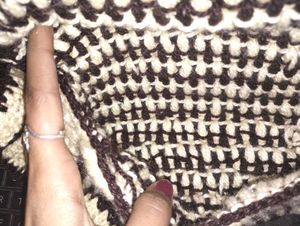 Diamond Beaded Crochet Sling Bag- Handmade