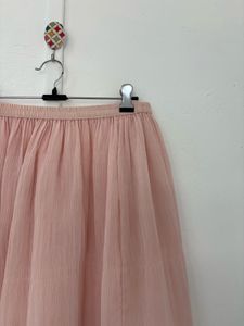 Pink Chiffon Skirt