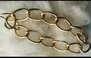 Classy Gold Pleated Bracelet