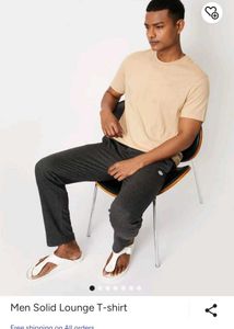 Men's Beige Lounge T-Shirt