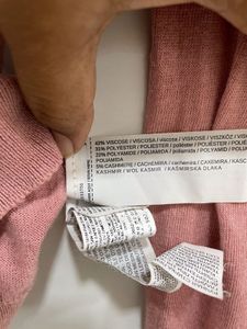 MANGO brand Pink Knit Long Sleeve Top
