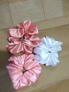 Satin Scrunchie Set Of 3