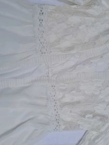 Ivory Lace &amp; Cotton Shrug