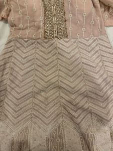 Elegant peach Anarkali Suit