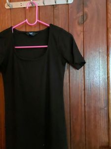 Black Bodycon Midi Dress