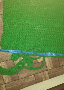 Handmade Green Crochet Tote Bag