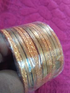Green &amp; Gold Bangles