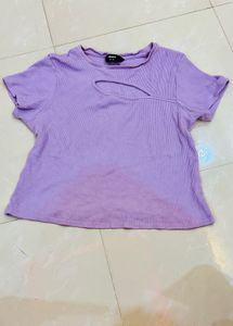 Max -Lavender Shade Crop Top💟