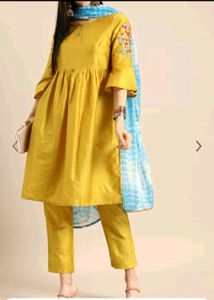 Sell🥳Kurta With Trouser And Dupatta