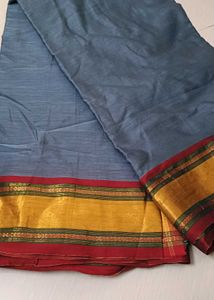 Elegant Grey Traditional Soft Saree