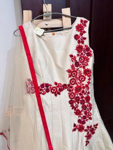 Brand New Classy Cream Ethnic Gown