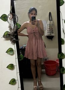 Peach Imported Dress