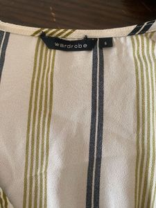 WARDROBE Striped Peplum Top