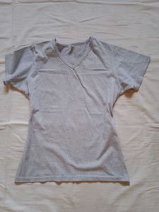 Grey V-Neck T-Shirt