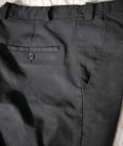 Black Trousers Waist Adjustable