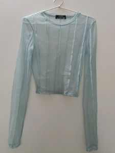 Sheer Long Sleeve Top