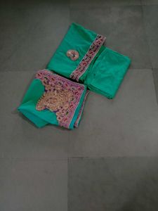 Green Dress Material