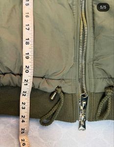 Topshop Olive Green Puffer Jacket