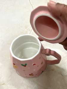 Christmas Tree Ceramic Mug - Pink