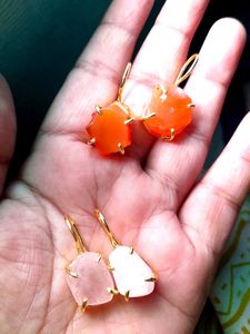 Gemstone Drop Earrings